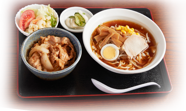 ラーメンと小どんぶりセット