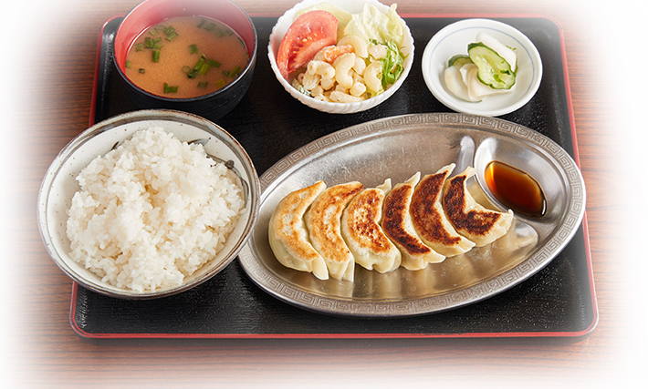 焼き餃子定食